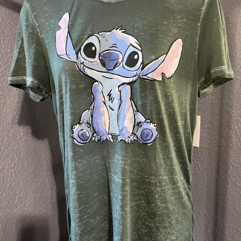 Disney Stitch oversized Sheer Womens Tee